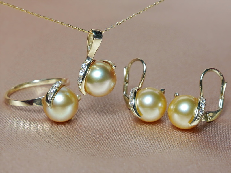 Dél-tengeri gyöngy ékszerkészlet